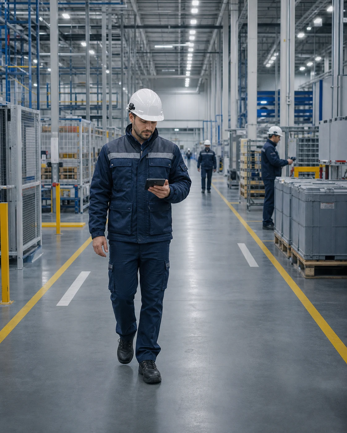 H5000MP Precision Positioning Smart Helmet — Illustrative industrial application scene